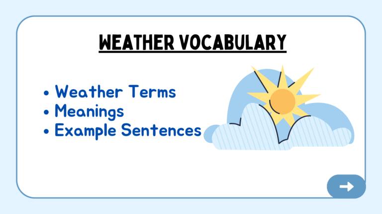 Weather Vocabulary