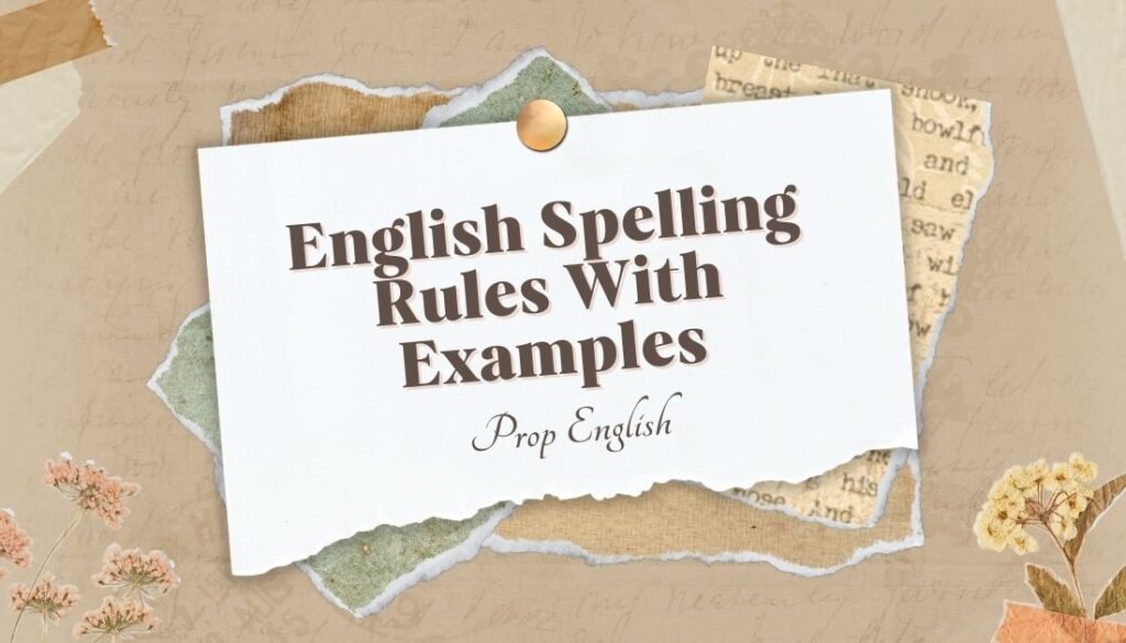 English Spelling Rules With Examples 2 min