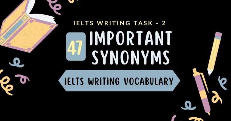 Important Synonyms For Writing Task 2 | IELTS Writing Vocabulary