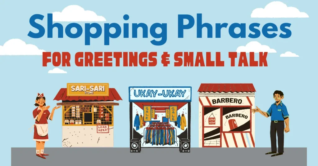 Shopping Vocabulary for greeting and small talk 