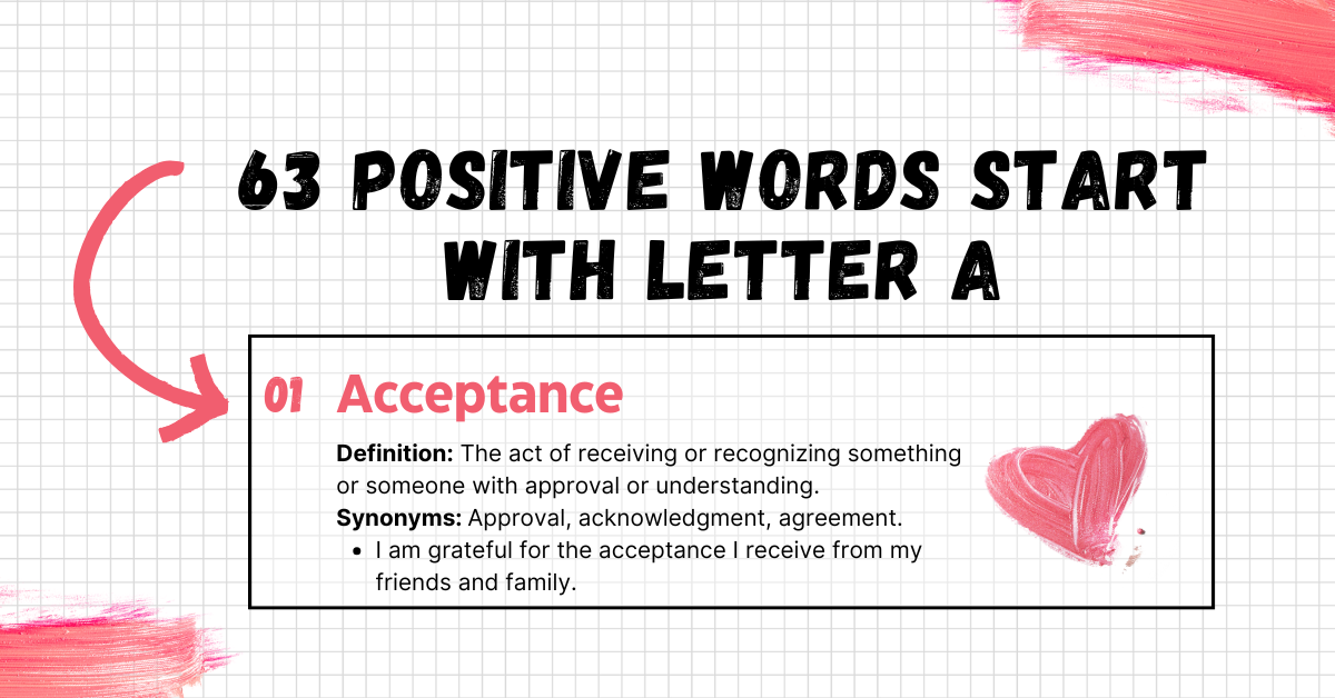 63 Positive Words Start with Letter A