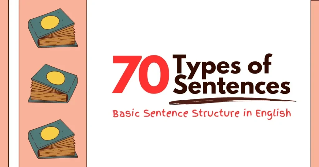 70 Types of Sentences - Basic Sentence Structure in English 