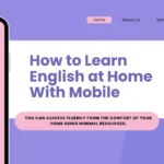 How to Learn English at Home With Mobile