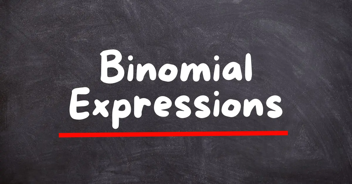 Everyday Favorites Binomial Expressions